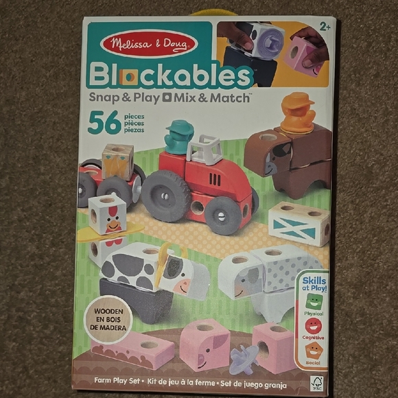 Melissa & Doug | Toys | Melissa Doug Blockables Farm Play Set Snap Play ...